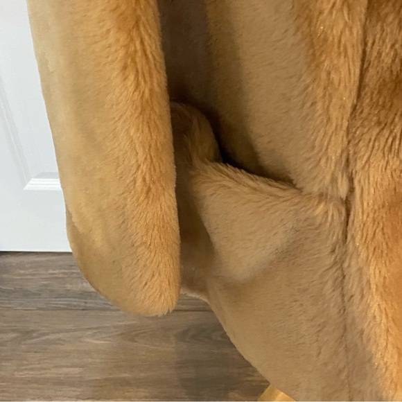 Vintage Tan Size 16 Faux Fur Jacket - Picture 4 of 12